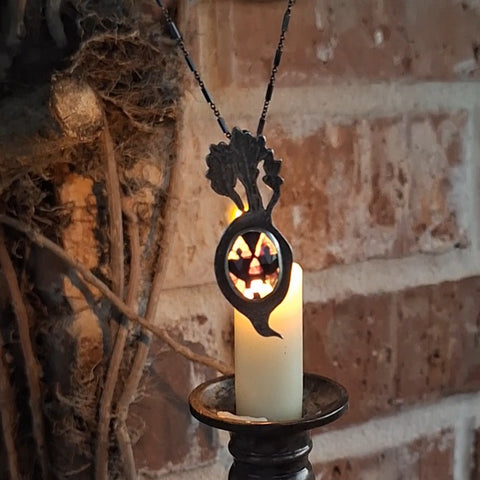 Turnip Jack-o-Lantern: Traditional Grin