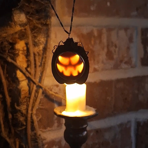 Brass Great Pumpkin Pendant: Fang-tastic Face