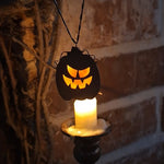 Brass Great Pumpkin Pendant: Fang-tastic Face