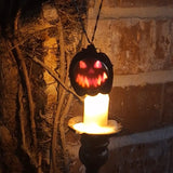 Brass Great Pumpkin Pendant: Sinister Smile