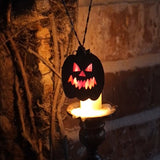Brass Great Pumpkin Pendant: Sinister Smile