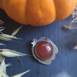 Brass Great Pumpkin Pendant: Sinister Smile