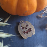 Brass Great Pumpkin Pendant: Sinister Smile