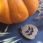 Brass Great Pumpkin Pendant: Fang-tastic Face