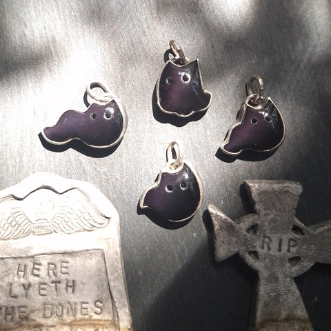 Skelekitty Ghost Kitty Pendants