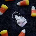 Pumpkin Bucket Pendant: Traditional Grin