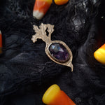 Brass Turnip Jack-o-Lantern: Fang-tastic Face