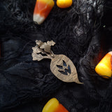 Brass Turnip Jack-o-Lantern: Fang-tastic Face