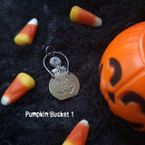 Pumpkin Bucket Pendants: Traditional Grin