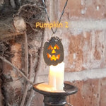 Brass Great Pumpkin Pendant: Traditional Grin (tiny!)