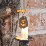 Brass Great Pumpkin Pendant: Traditional Grin (tiny!)