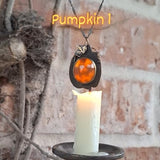 Brass Great Pumpkin Pendant: Traditional Grin (tiny!)