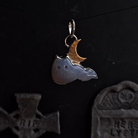 Walpurgisnacht Ghost Kitty Pendant