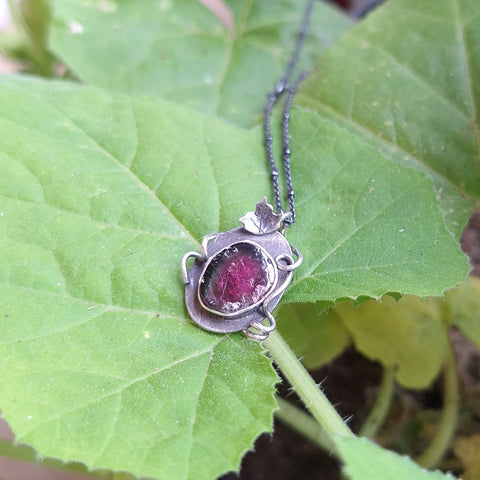 Summer Pumpkin Pendant - Traditional Grin (vertical)