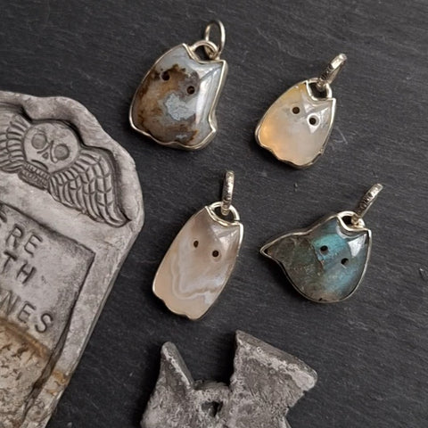 Ghost Kitty Pendants