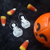 Pumpkin Bucket Pendants: Traditional Grin