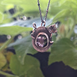 Summer Pumpkin Pendant - Spikey Smile (small)