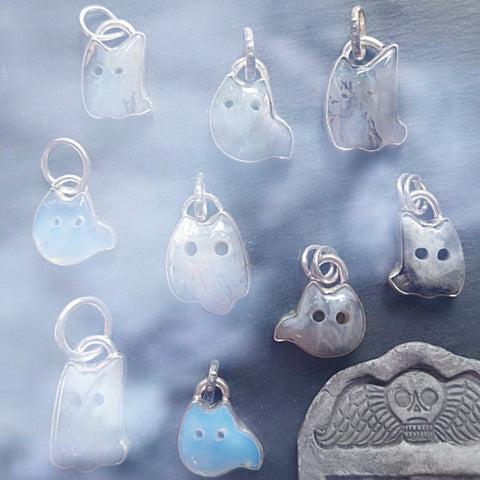 Ghost Kitty Pendants