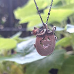 Summer Pumpkin Pendant - Spikey Smile (small)