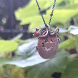 Summer Pumpkin Pendant - Spikey Smile (small)