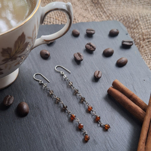 Pumpkin Spiced Gems Earrings