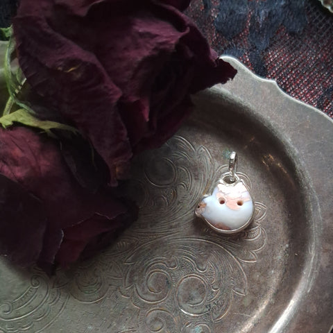 Purrfect Valentine - Ghost Kitty Pendant