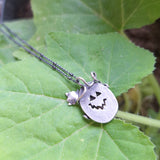 Summer Pumpkin Pendant - Spikey Smile (small)