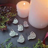 Yule Kitten Ghost Kitty Pendants