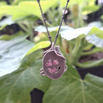 Summer Pumpkin Pendant - Traditional Grin (vertical)