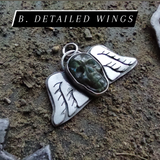Winged Death's Head Pendants